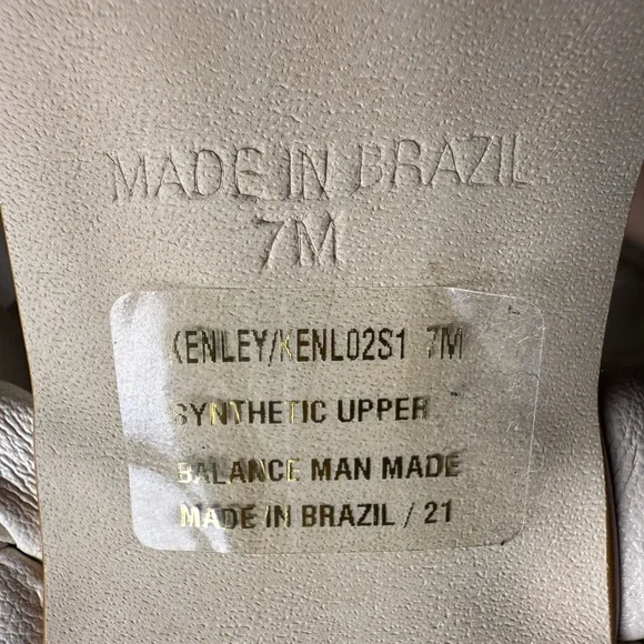 Steve Madden Beige Braided Padded Kenley Square Toe Stiletto Slip On Sandals, 7 - Picture 10 of 10